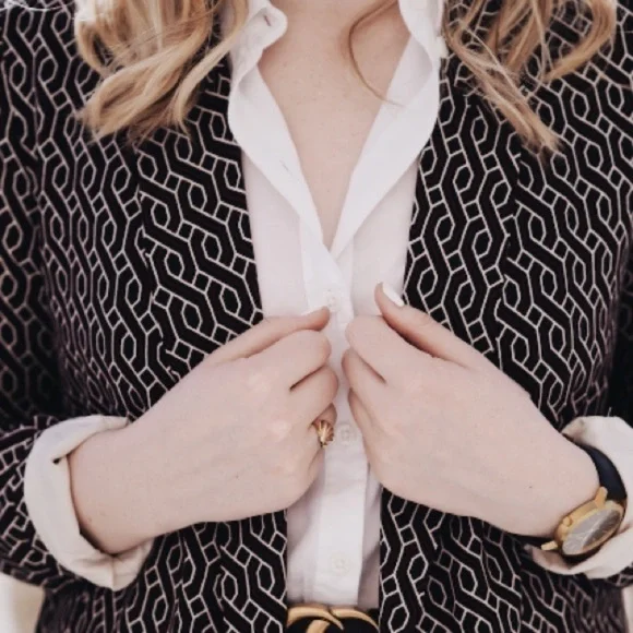 GP & J Baker H&M Collection Red Patterned Blazer - Picture 7 of 16